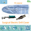 Disposable sterile electric drill cover with tied rope